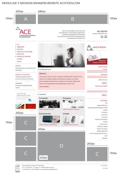 Tarifas web acefides.com banners